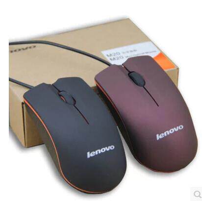 Lenovo m20 Cable Mouse USB Notebook Desktop PCs General Office Home small game Slip Rat