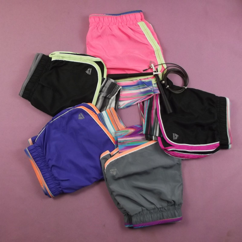 Large size foreign trade new women's sweaty sweat speed dry breathable anti-walk light light thin band lined with running sports shorts K851