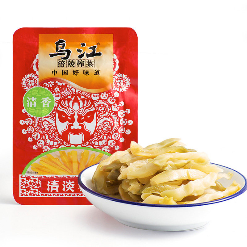 【天猫超市】乌江涪陵榨菜低盐充氮保鲜保脆80g/袋下饭菜特产小吃
