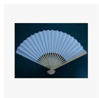 10 10 inch 12 inch blank paper fan full white paper fan writing painted fan painting blank paper fan