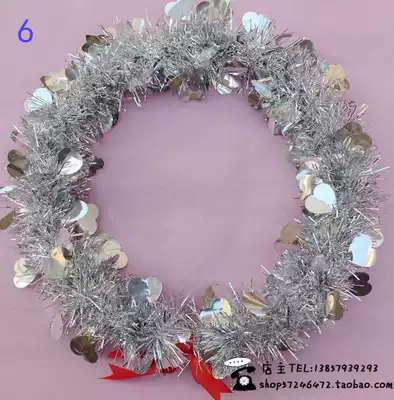 Wholesale street parade gymnastics Games opening ceremony props hard circle plastic bright silk wreath dance wreath