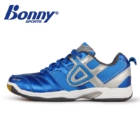 Bonny wave chính hãng thoáng khí hấp thụ sốc giày cầu lông giày thể thao nam giày nữ siêu nhẹ giày cầu lông chịu lực 107B giày sneaker nữ chính hãng