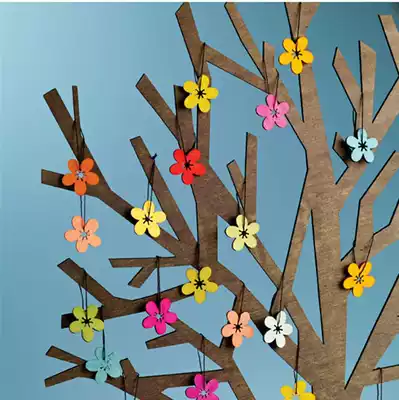 Holiday pendant Flower Home decoration Gift packaging New Year Birthday party Children's room decoration ornaments