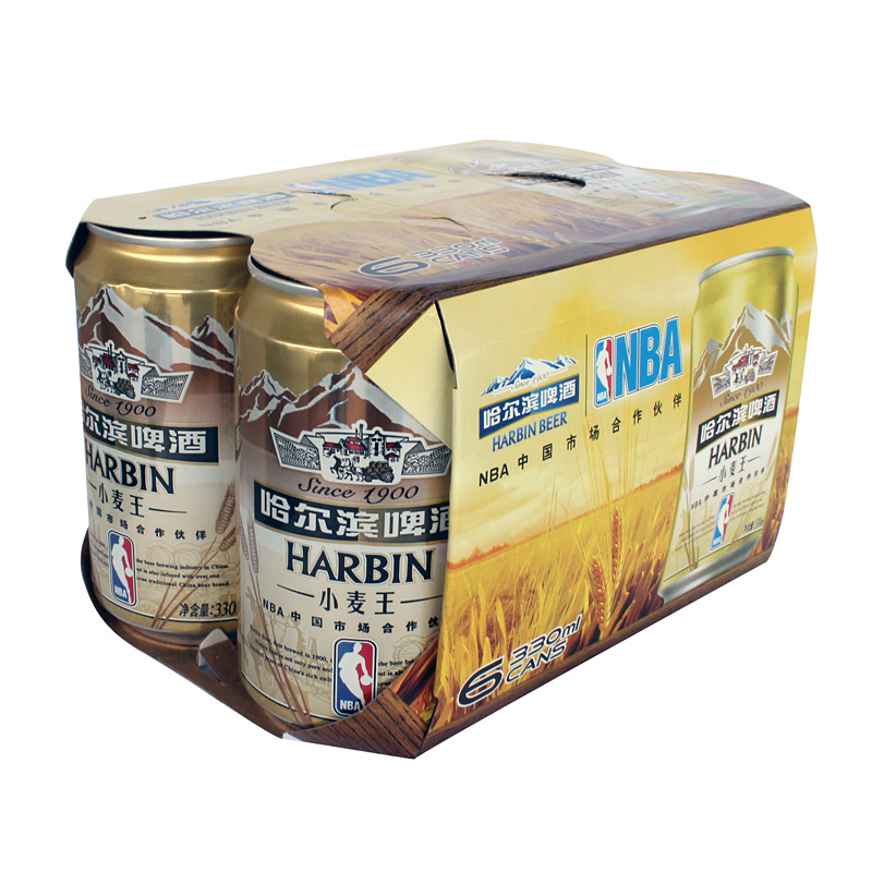 【天猫超市】Harbin/哈尔滨啤酒 小麦王拉罐330ml*6听 看球必备
