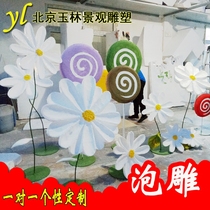  Hot-selling custom wedding foam props lollipop flower floret wedding stage factory direct sales