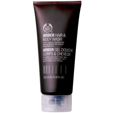 香港直邮 英国THE BODY SHOP亚柏男士洗发水沐浴露二合一200ML