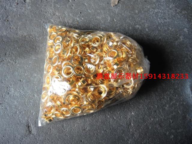 Eye-eye Chicken Eyelet's Eye X exhibition rack spray-painted cloth with eye gold color Eye silver Eyed Silver