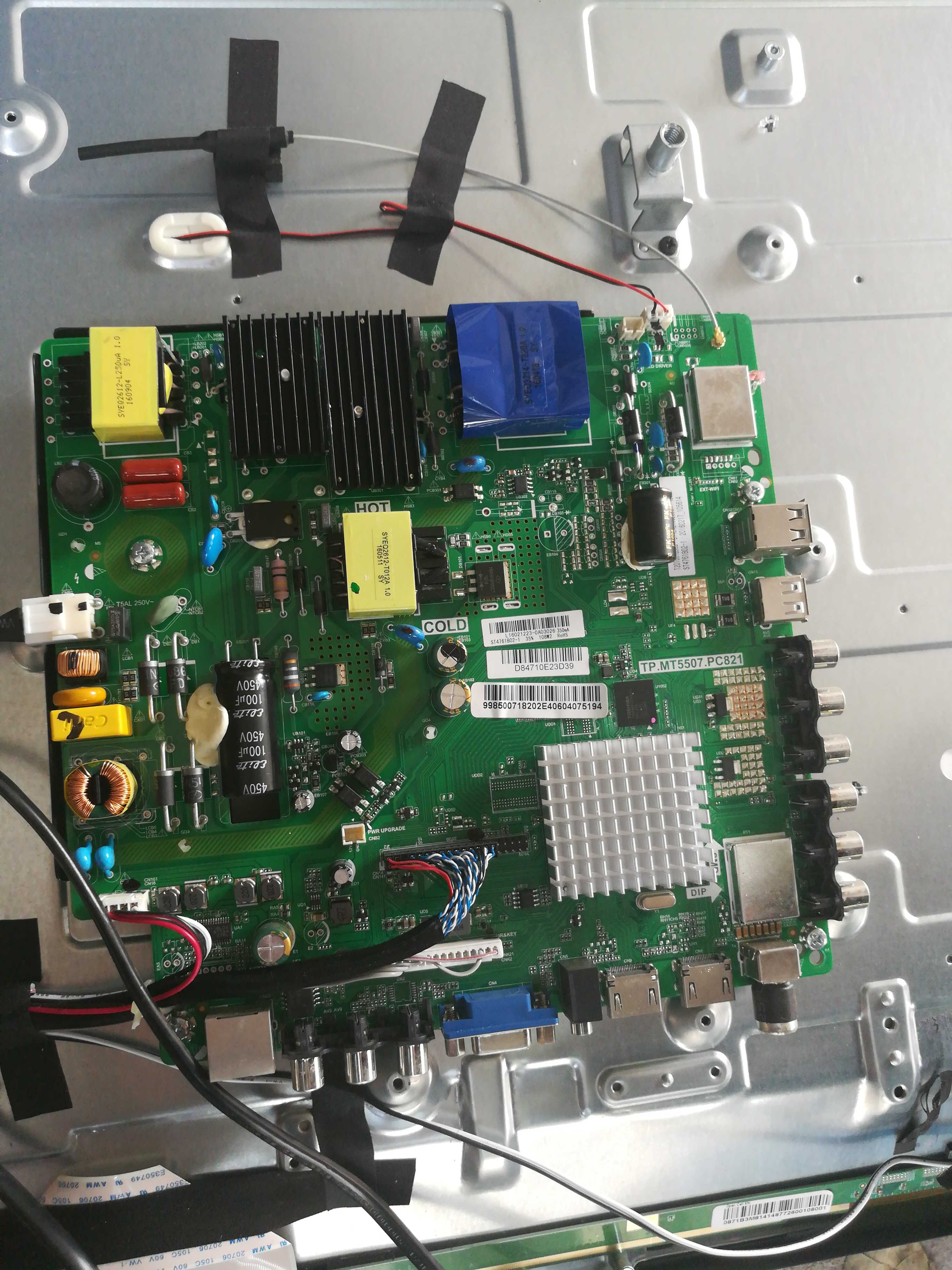 Original installed Changhong 48S1 motherboard TP MT5507 PC821 with various screens