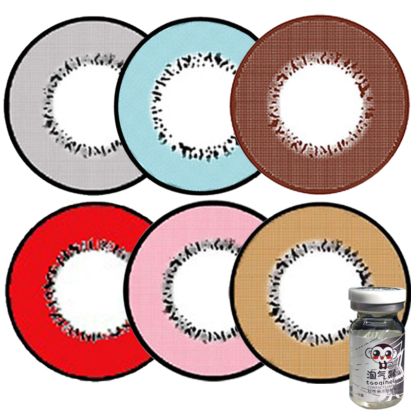 淘气猴原宿风暴cosplay大直径混血美瞳年抛彩色隐形近视眼镜 dy