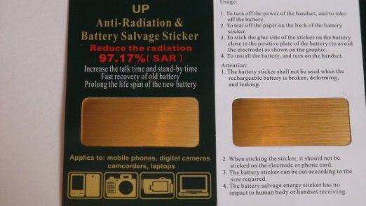 EMF-SAFE radiation-resistant mobile phone electromagnetic radiation shielding patch improving shield radiation up to 97 17% spot
