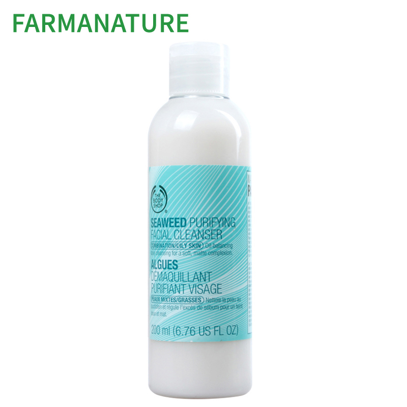 香港直邮The body shop/美体小铺海藻净化调理卸妆洁面乳200ML