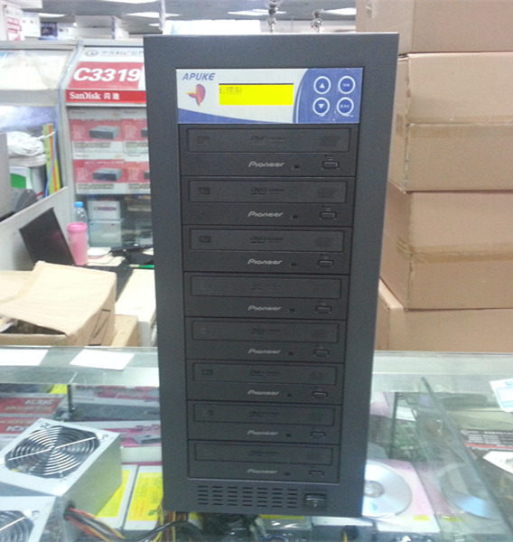 Special promotion Pioneer one drag seven disc duplicator burning tower APUKE Ampco