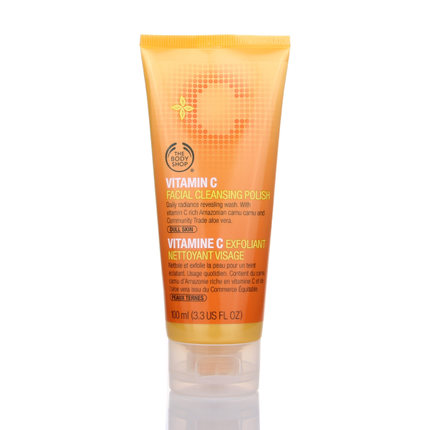 The Body Shop 维他命C/VC再生美白活肤洁面胶 洗面奶100ml