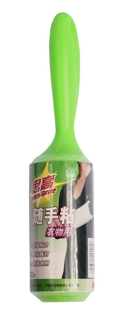 3M思高SCOTHC随手粘除尘滚 粘毛滚 836R30（衣物用30页）绿色手柄