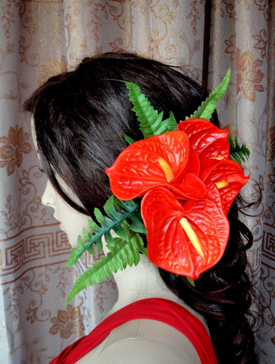 Hawaiian Hula Show Costume Accessories Headflower Props Headdress Beach Hair Accessories