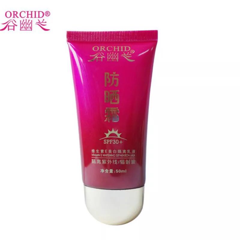 谷幽兰维生素E防晒霜50ml SPA30 美白隔离乳液