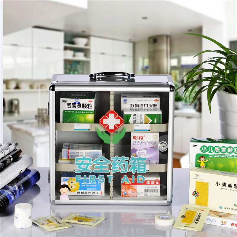 Wall Mounted Medicine Box First Aid Box Factory Wall Mounted Medicine Box Home Multilayer Medicine Box Large