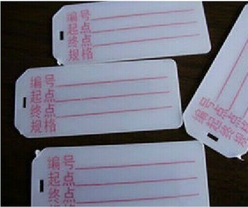 With word cable ID card wire placard handwritten signage 71 *32 HANGING TAG 500 ONLY BAG