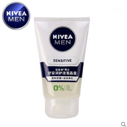 Nivea/妮维雅男士舒安润护洁面晶露100ml洗面奶温和清洁两种包装