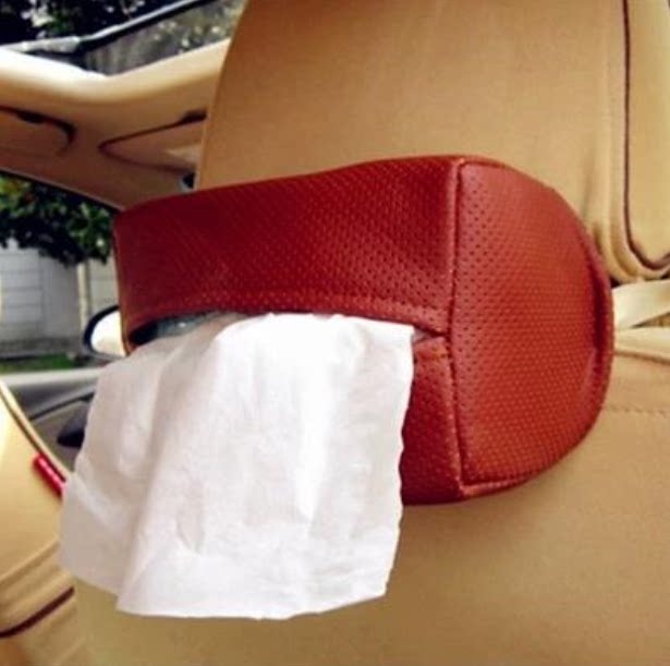 车用纸巾盒套座椅背面纸巾盒 车载挂式汽车纸巾盒 高档抽纸盒创意