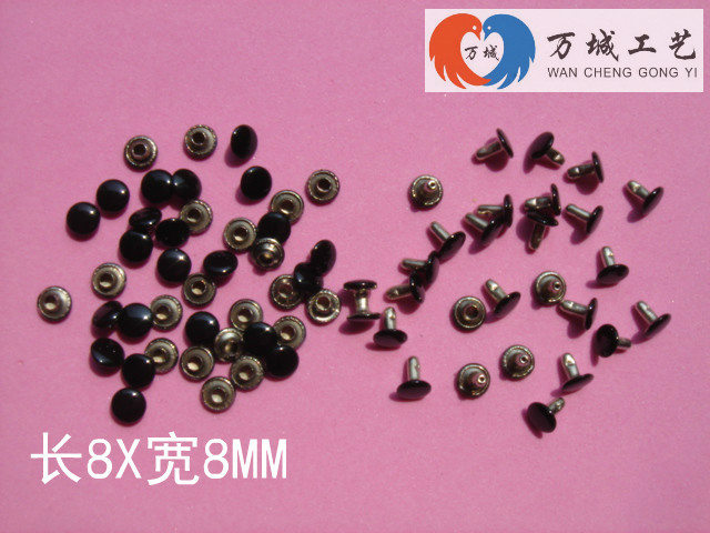 DIY double - sided cap rivets rivets bump mushroom nail folder cap nail wrap shoes and clothing decoration materials