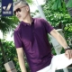 Mulberry lụa ngắn tay t-shirt trung niên nam trung niên lụa polo áo sơ mi ice silk daddy mùa hè 40-50 tuổi