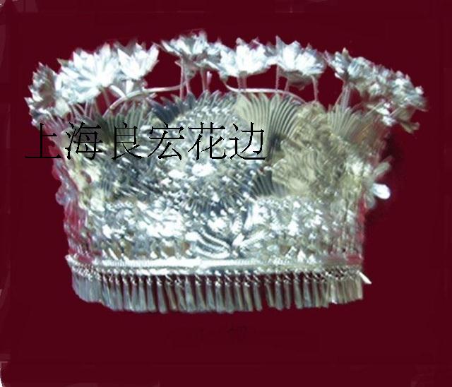 Miao silver jewelry Clothing accessories Ethnic silver jewelry Clothing accessories DIY clothing accessories Miao silver hat