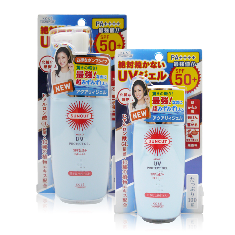 【日本直邮】Kose/高丝suncut防晒霜水润防晒乳啫喱SPF50 100g