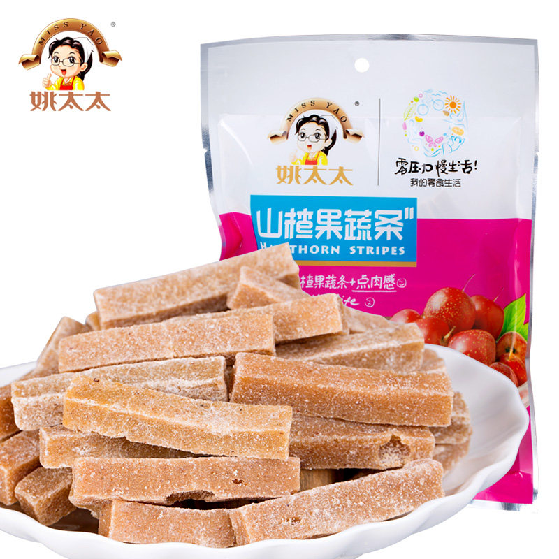 【天猫超市】姚太太山楂果蔬条150g/袋 酸甜开胃 纯正山楂制成