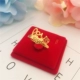 Nhẫn vàng vàng đồng xu dày mới mô phỏng nhẫn nữ 24K mạ vàng mờ một mũi tên đeo trái tim tình yêu nhẫn vàng nhẫn nữ Nhẫn