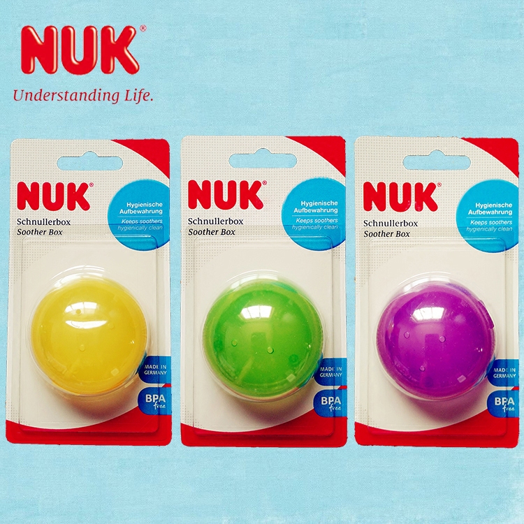 German import NUK appeasement pacifier dust-proof box portable wide standard mouth universal sanitary pacifier storage containing box