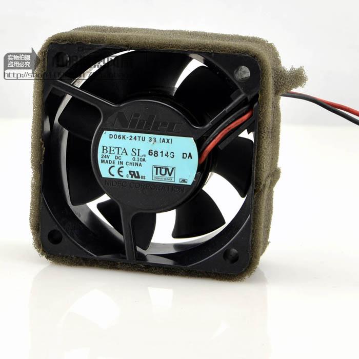 6025 original nidec D06K-24TU 33 (AX) 24V 0 10 two-wire printer cooling fan