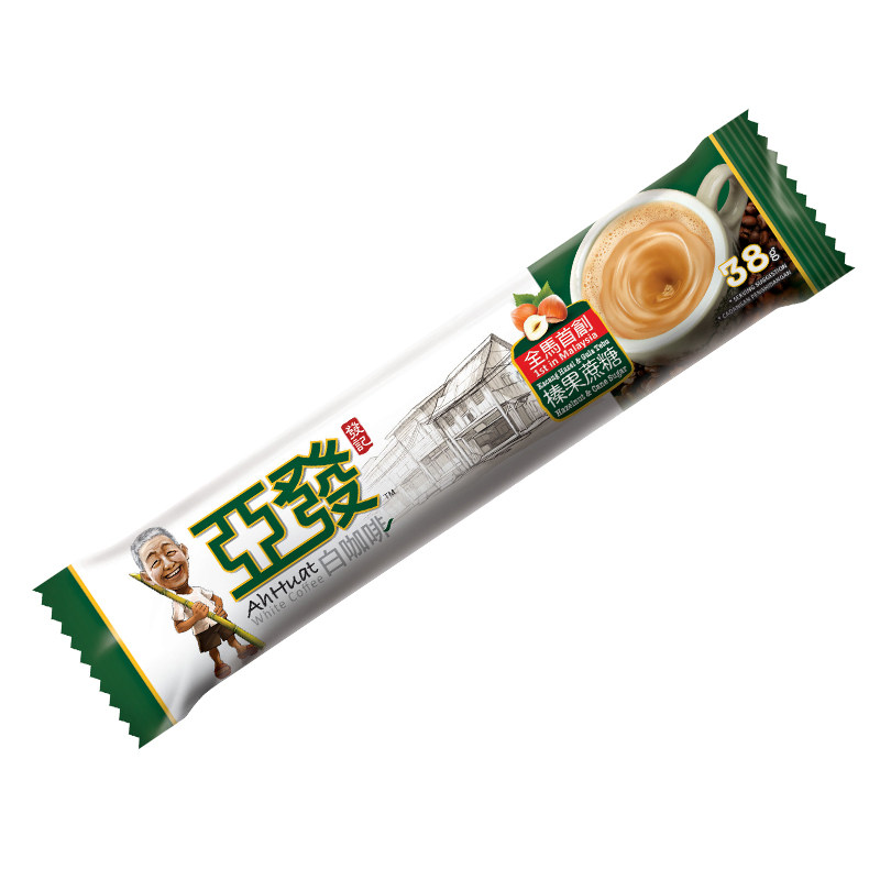 【天猫超市】马来西亚原装进口 亚发 榛果味蔗糖白咖啡 38g/条