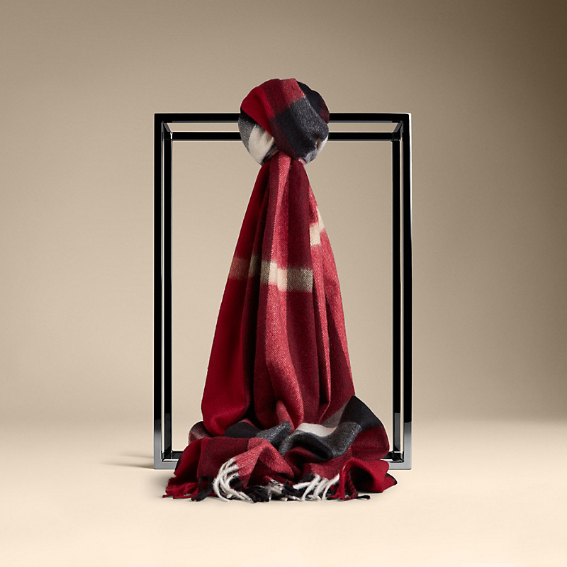 Burberry博柏利 格纹羊绒围巾 39539951