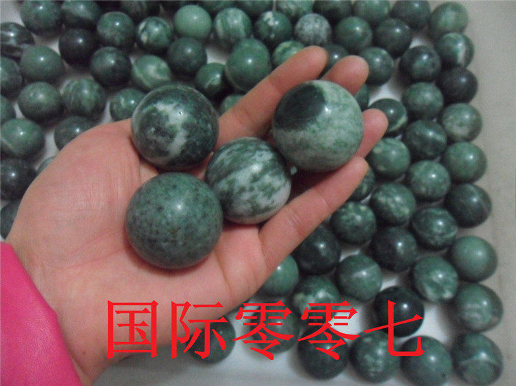 Natural Lushan jade fitness ball Tai Chi fitness ball handball jade hand turn ball hand 35mm health care children's handball