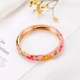 Vòng đeo tay cloisonne Bắc Kinh vòng hoa nhỏ hoa mẫu đơn Thời trang Vòng tay trang sức Bắc Kinh Quà tặng đặc trưng ở nước ngoài chuỗi đeo tay Vòng đeo tay Cuff