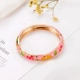 Vòng đeo tay cloisonne Bắc Kinh vòng hoa nhỏ hoa mẫu đơn Thời trang Vòng tay trang sức Bắc Kinh Quà tặng đặc trưng ở nước ngoài