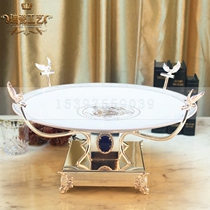 ktv table supplies stainless steel fruit plate base high-end club fruit plate shelf silver private customized