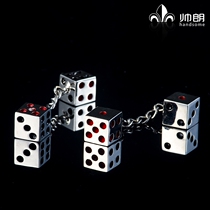 Fun dice styling cufflinks cube metal chain sleeves mens French shirt cuff clasp cufflink