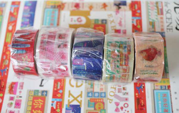 mt tape Hong Kong exhibition happy pink night scene goldfish Cantonese famous original non-reprint