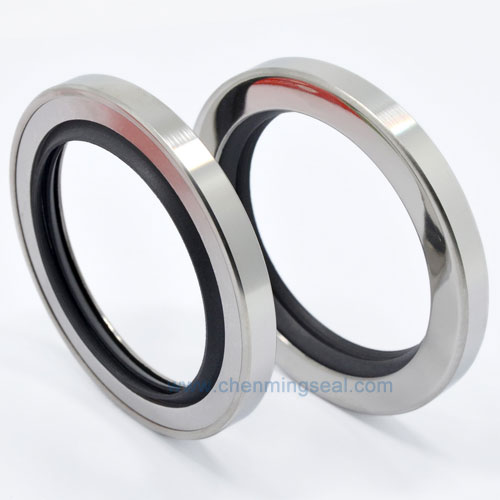 Polyteflone shaft seal PTFE stainless steel oil seal air compressor oil seal seal ring overseas customers special shot