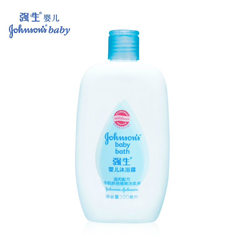 强生婴儿沐浴露1000ml/300ml婴儿男女宝宝用品天然温和低敏洗护