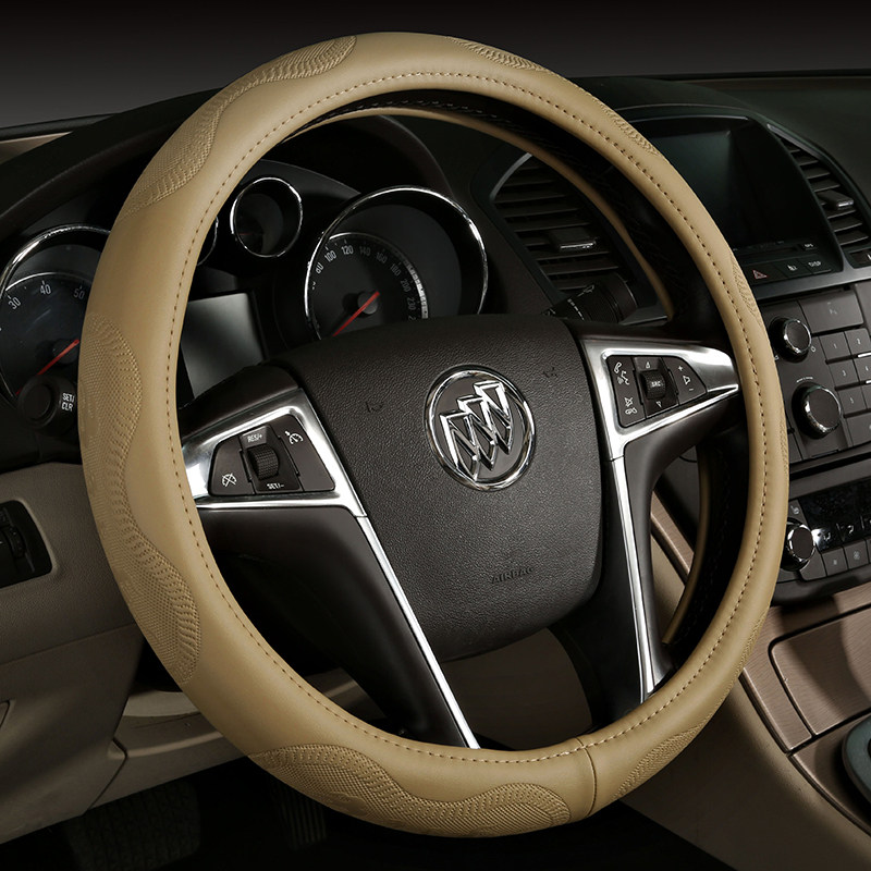 汽车把套适用于维拉克斯斯巴鲁 WRX STI威飒四季通用真皮方向盘套