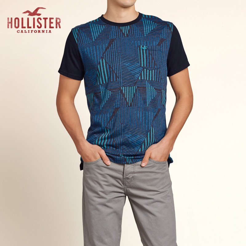 Hollister 图案圆领 T 恤 男 106975