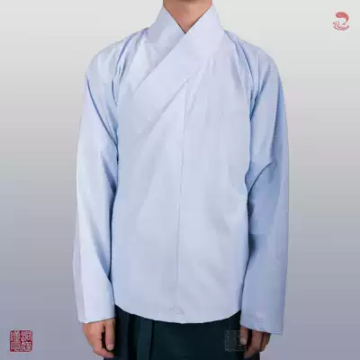 (Dongting Hanfeng Hanfu) Light Blue Polyester Cotton Singles (Zhongyi)