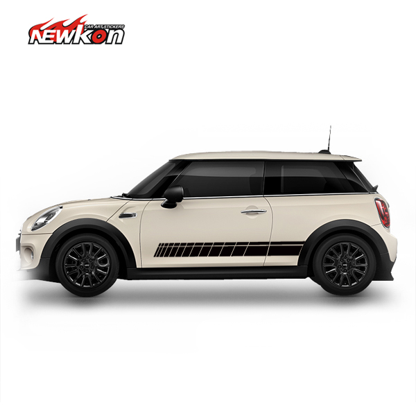 宝马迷你mini车身拉花贴纸 运动格子线one cooper countryman F56