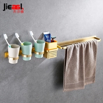 Toothbrush holder Wall-suction toilet wash cup set Punch-free creative brushing wall-mounted toothpaste tooth storage