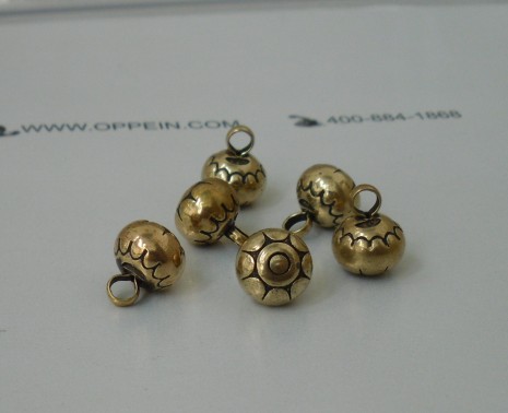 10mm Solid copper flower buckle Antique copper button Antique buckle Solid old copper button bracelet copper pendant DLY accessories