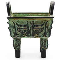Bronze ding ornaments Home business opening gifts Antique bronze living room office lucky lucky ornaments