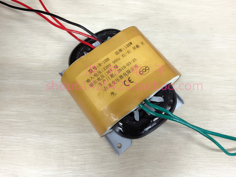 R-type transformer R100 all copper 110W R cow 220V to 12V 24V 36V power transformer manufacturers made